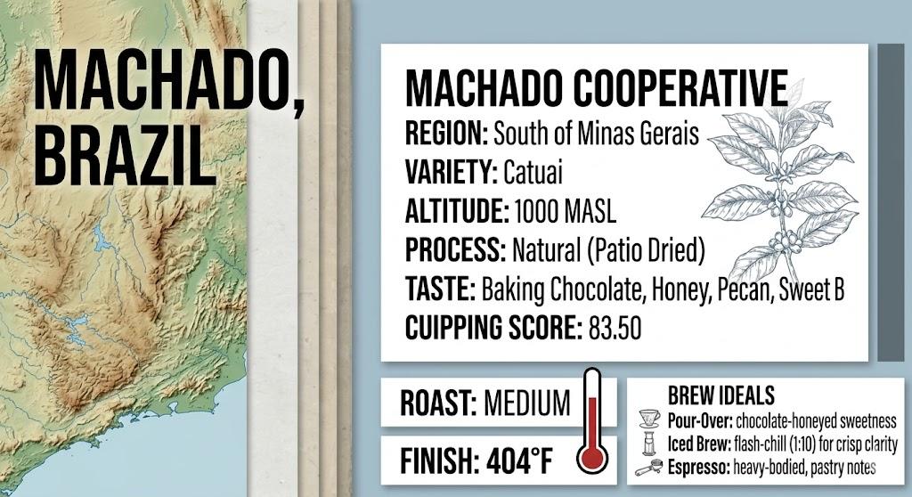 Brazil Machado Cooperative (Natural) | Roast Date 2026 05 27